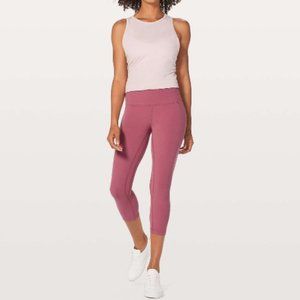 Lululemon Align Crop *21" - Dark Pink - SIZE 6